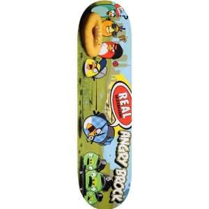  Real Skateboards Angry Brock 8.25 Skateboard Deck: Sports 