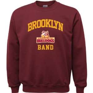  Brooklyn College Bulldogs Maroon Youth Band Arch Crewneck 
