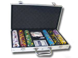 300 Aluminum Case Kings Casino Poker Chip Set WPT BOOK  