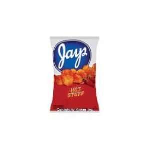 Jays Hot Stuff Potato Chips 1 oz Bags SNY01700:  Grocery 