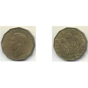  Great Britain 1950 Threepence, KM 873: Everything Else
