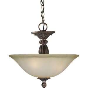 Forte Lighting 2432 03 27 Black Cherry Traditional / Classic 15Wx13H 