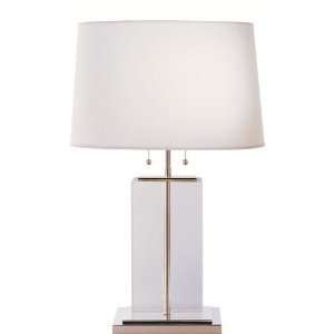  Large Crystal Block Table Lamp By Visual Comfort