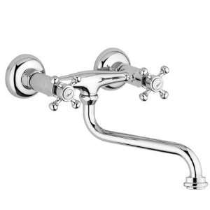 Belinda Wall mount Kitchen Sink Faucet with Swivel Spout Finish Old 