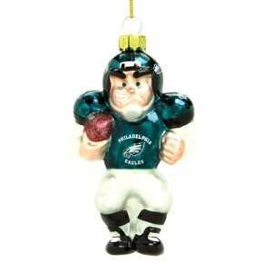   Eagles NFL Glass Player Ornament (4 Caucasian): Sports & Outdoors