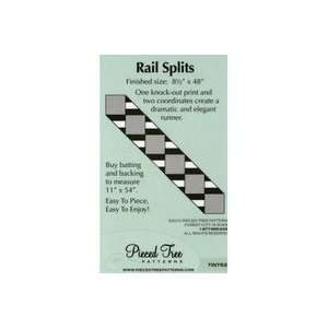  Pieced Tree Tiny Rail Splits Ptrn: Arts, Crafts & Sewing