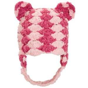 Chenille Pink Ears Baby Hat: Baby