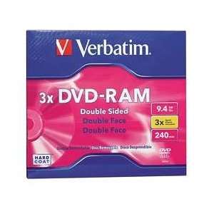  Dvd ram Disc,9.40 Gb,240 Min,3x,   VERBATIM: Electronics