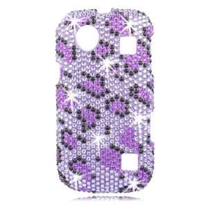   Shell for ZTE D930 Chorus (Leopard  Purple) Cell Phones & Accessories