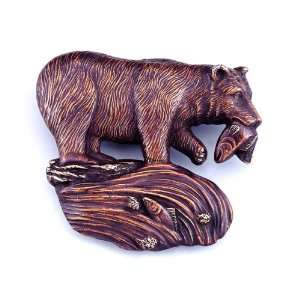  SPI 30760 Bear with Fish Doorknocker: Patio, Lawn & Garden