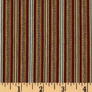   Legacy Stripes Brown/Red Fabric By The Yard: Arts, Crafts & Sewing