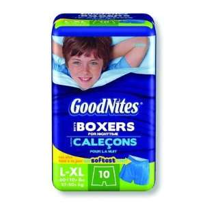  Goodnites Boxer Shorts for Boys Quantity Large / X Large 
