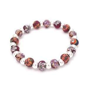  Collection Small Bead Bracelet with Sterling Rounds 