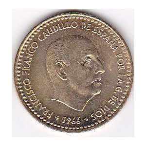  1966 Spain Peseta Coin (Uncirculated) 