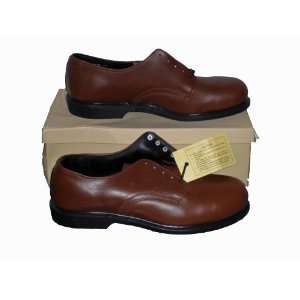  Brown Steel Toe Oxford Army Navy Military Shoes Mens 10.5w 
