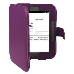  Purple Leather Case + Clear Reusable Screen Protector for 