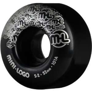  Mini Logo S2 Wheels 52mm 101A Black (Set of 4): Sports 