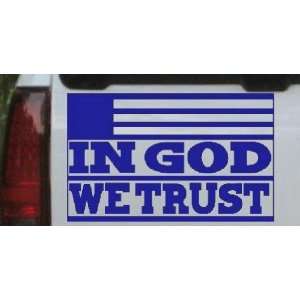 In God We Trust Christian Car Window Wall Laptop Decal Sticker    Blue 