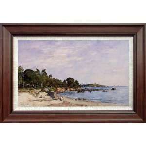   Hand Painted Oil Paintings: Juan Les Pins Baynd Shore: Home & Kitchen