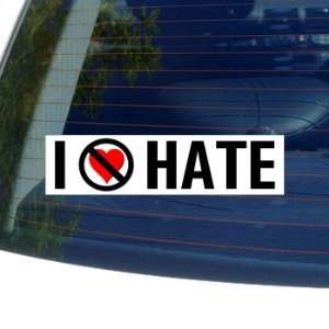  I Hate Anti HATE   Window Bumper Sticker: Automotive
