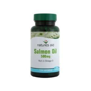  Natures Aid Salmon Oil 500mg 120 Capsules Beauty