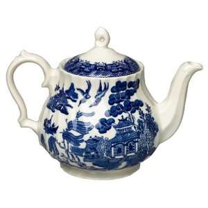 Churchill China Chelsea Blue Willow Tea Pot:  Kitchen 