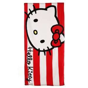  Hello Kitty Red Stripe Beach Towel