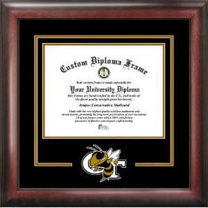 Georgia Tech GT Matted Diploma With Mahogany Frame Sports 