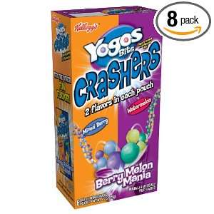 Yogos Bits Crashers, Berry Melon Mania, 6 Count Packets (Pack of 8)