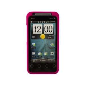  Rubber Coated Solid Phone Case Hot Pink For HTC EVO Shift 