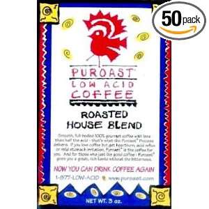 Puroast Low Acid Coffee Low Acid House Blend Ground, 3 Ounce Bags 