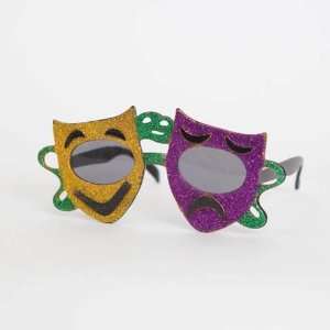  Mardi Gras Mask Sunglasses: Toys & Games
