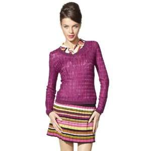  Missoni for Target Womens Purple Passione Pleated Sweater 