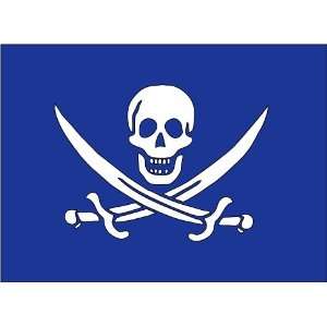 Pirate Flag Blue Mousepad / Mouse Pad: Everything Else