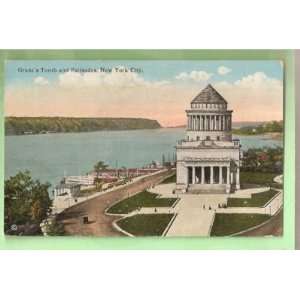  Postcard Vintage Grants Tomb and Palisades New York City 