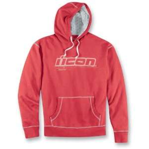    Icon County Pullover Hoody Red Medium M 3050 1298: Automotive