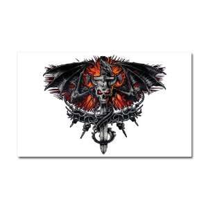  Car Magnet 20 x 12 Dragon Sword with Skulls and Chains 