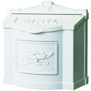  Gaines Level 2 Eagle Wall Mount Mailbox   All White: Home 