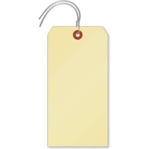   Cardstock Tags (with pre attached wires) Manila 15pt