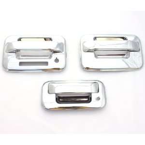 04 11 Ford F 150 (2 Doors) Chrome Door Handle & Tailgate Covers with 