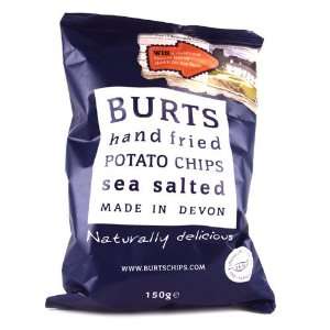 Burts Sea Salt Potato Chips 150g: Grocery & Gourmet Food