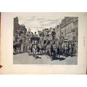  Piccadilly London In Season Streets Street People 1883 
