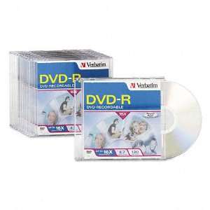  Verbatim 16X DVD R Media 20 Pack in Jewel Case Office 