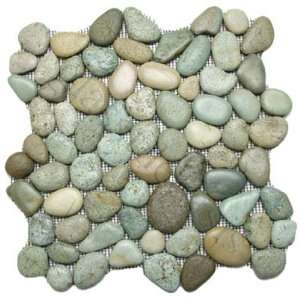   River Rock Tiles Polished Natural Stone Tile   17430: Home Improvement