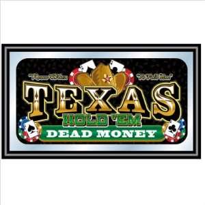    Texas Holdem Framed Wall Mirror   Dead Money