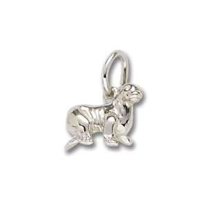  Sea Lion Charm in White Gold: Jewelry