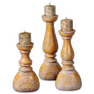  Uttermost Chateau Candleholders Set of 3: Home & Kitchen