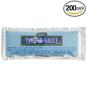 Heinz Tartar Sauce, 0.42 Ounce Single Serve Packages (Pack of 200)