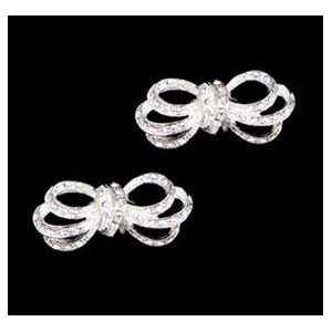  NEW! Special Collection Rhinestone Bow Shoe Clips: Beauty
