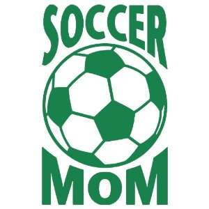  Soccer Mom Large 10 Tall GREEN vinyl window decal sticker 